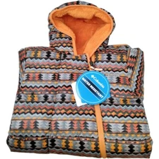 Columbia Bodysuit Frosty Freeze Bunting Unisex Toddler 6-12 Winter Gear Orange