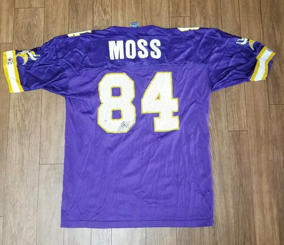 Randy Moss Minnesota Vikings NFL Vintage Champion Jersey Men's Size XL (48) - Image 4 of 4