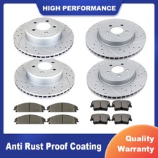 345mm Front Rear Brake Rotors Brake Pads for Dodge Challenger Chrysler 300 Discs