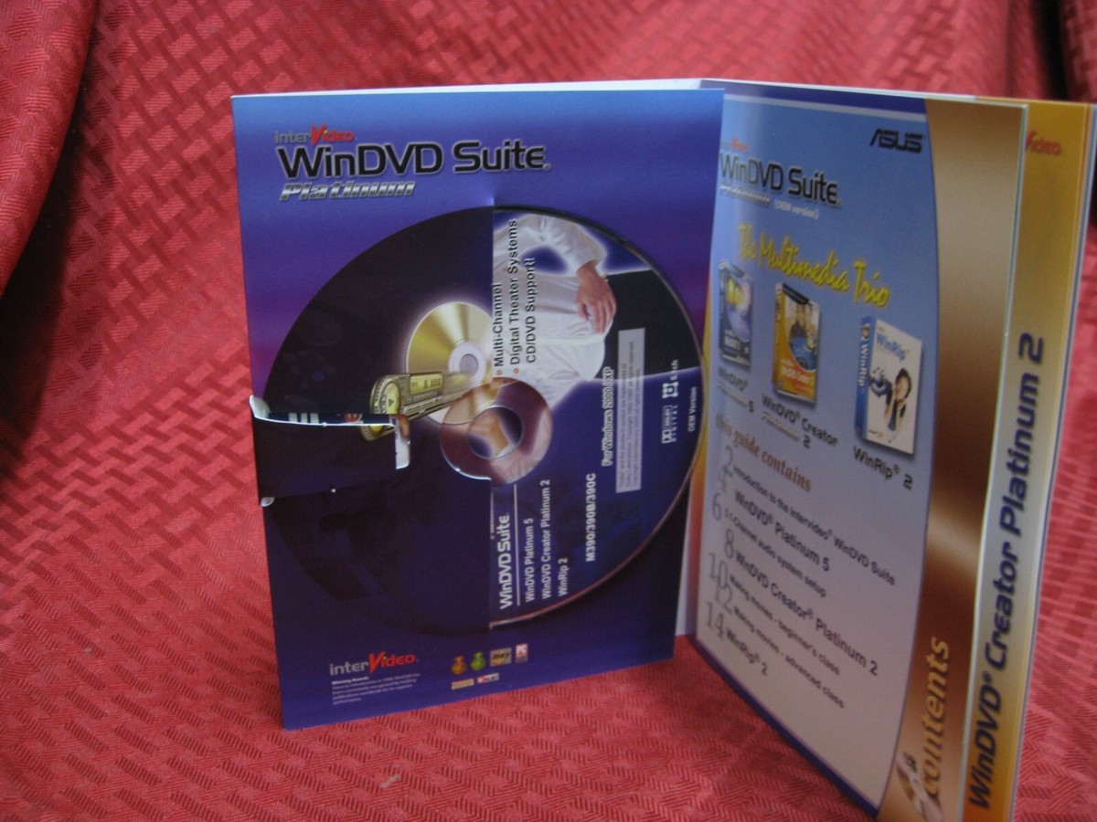 ASUS interVideo Platinum 5 creator 2 WinRip 2 WinDVD Suite CD