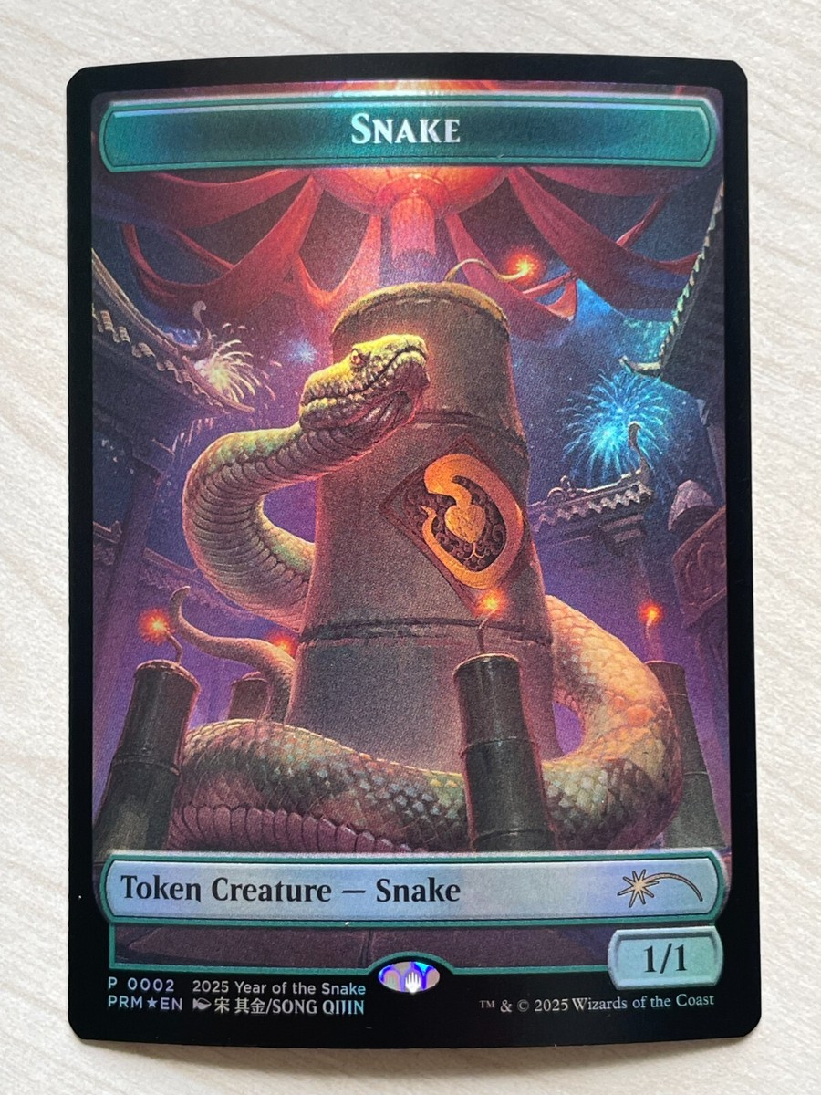 MTG Year of the Snake 2025 Xyris, the Writhing Storm+Snake Token
