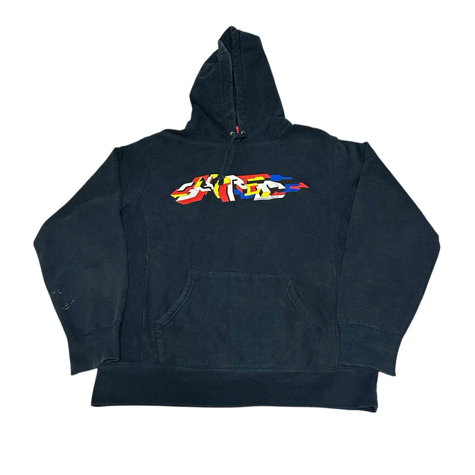 Sweat à capuche Supreme Delta Logo FW19 bleu marine homme taille M