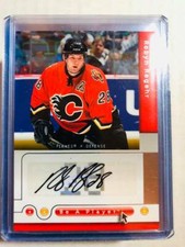  2005-06 Be A Player Signatures #RR Robyn Regehr Auto Calgary Flames