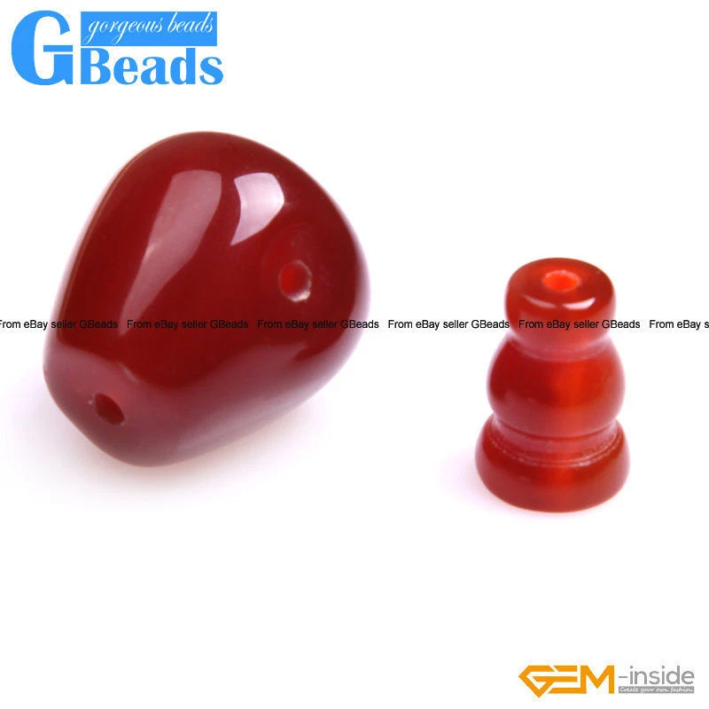Natural Stones Tibet Mala Buddha Prayer Teardrop Guru Beads One Set 3 Hole 2mm