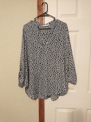 Women's LUSH Brand Leopard Print XXL Blouse 