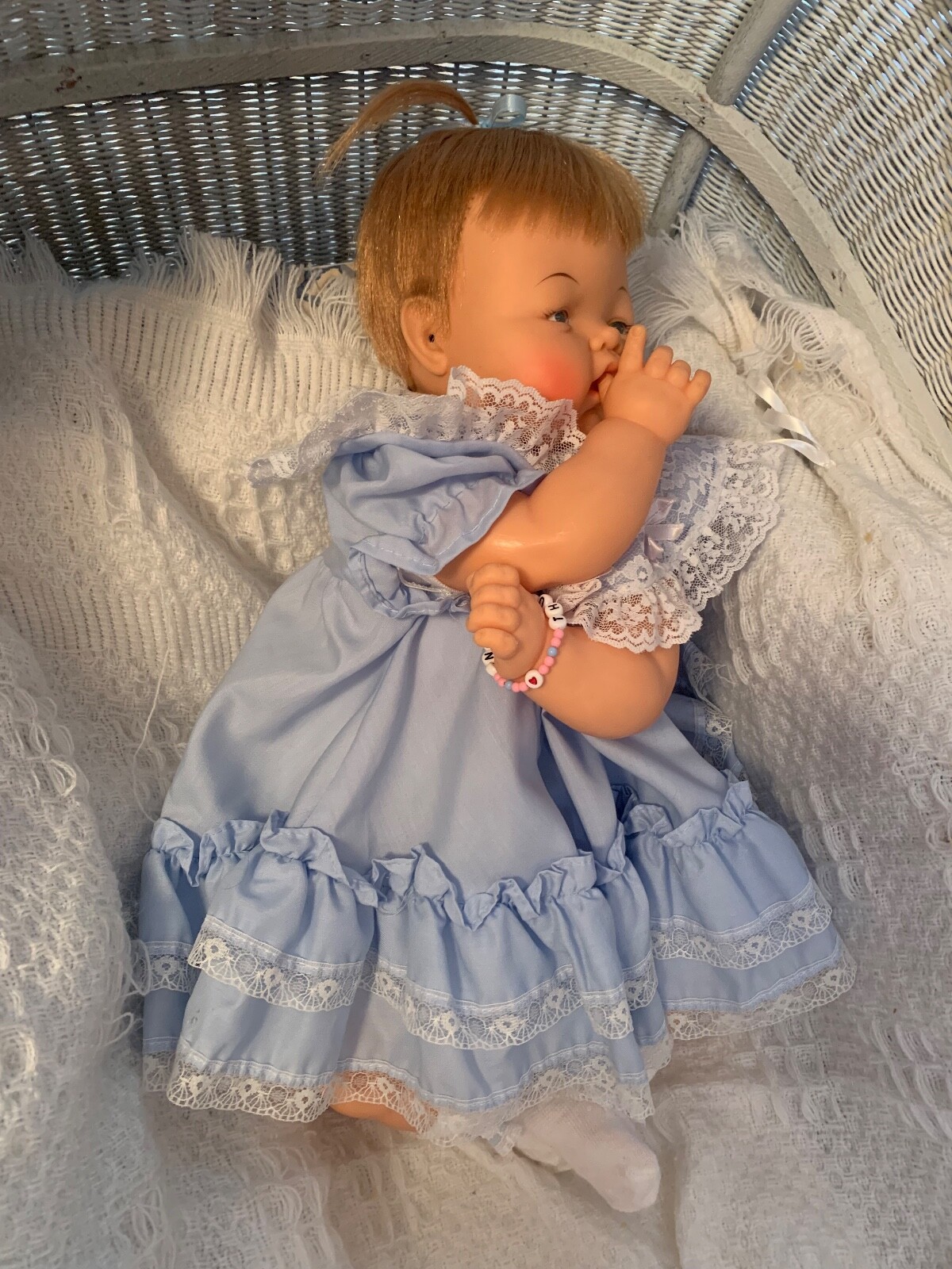 ❤️ Vintage 1960's IDEAL CRYING THUMBELINA  OTT-19 Baby doll Working Clean