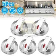 5 Pack DG64-00473A Range Top Burner Control Knob For Samsung Oven AP5917439