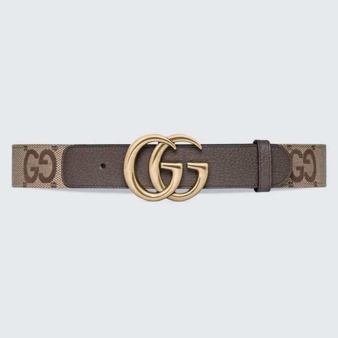 GUCCI ブラウン ベルト 75-30 ダブルGロゴ GUCCI Double G Logo Belt 85/34 Brown X Beige Waist 82 to 87cm | eBay