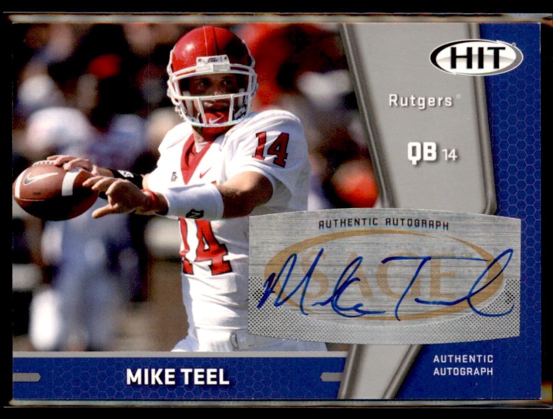 Mike Teel SA-GE Hit Autographs #A16 Silver