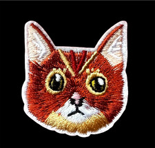 Cute Animal Face embroidered Iron-On 1 1/2 x 1 1/2 inch