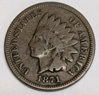 1871 Indian Head Cent Penny IHC 1C Better Date