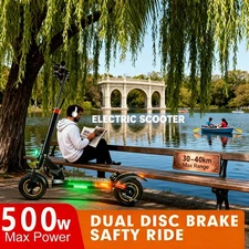 70 - mile Adult E - Scooter: 28 mph, Dual Cushion - Enjoy Pleasant Every Ride