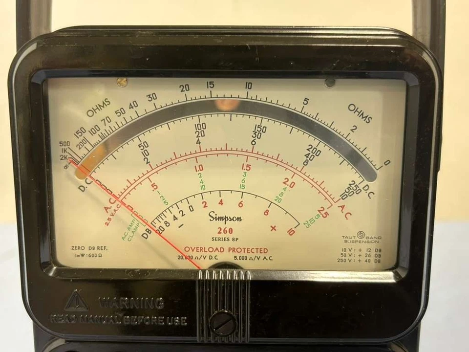 Simpson 260 Series 8P Analog Multimeter - Image 3 of 4