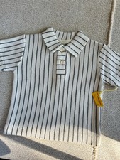 Vintage 50s Top Boys Knit Collared Top NOS Samuelsons