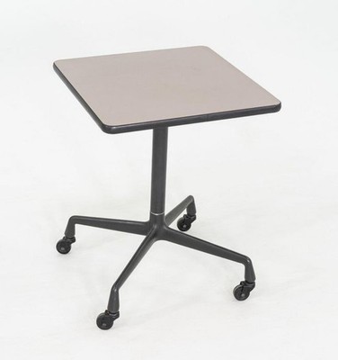 Nice Vintage Herman Miller Eames Aluminum Group Rolling Task Table