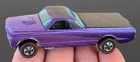 Vintage Hot Wheels Redline 1968 Purple Custom Fleetside HK - Decent Example, NR!