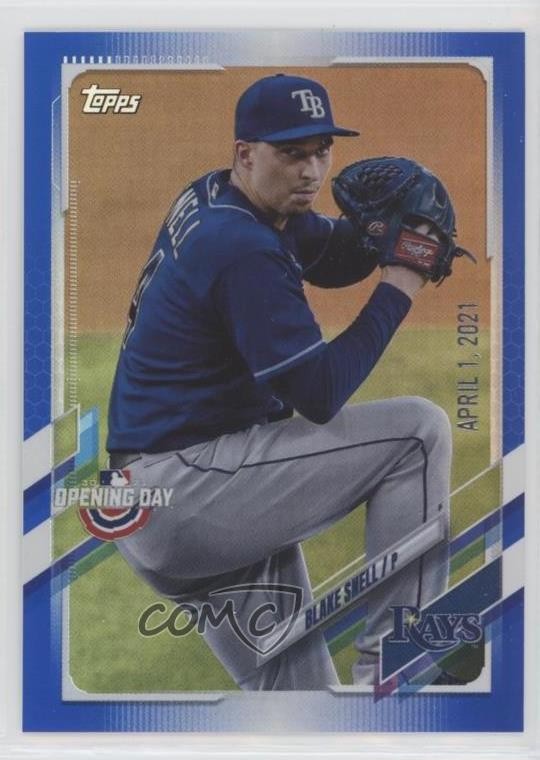2021 Topps Opening Day Opening Day Edition Blue Foil Blake Snell #17 2id