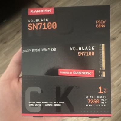 SanDisk WD_BLACK SN7100 1TB PCIe Gen4 NVMe M.2 2280 Gaming SSD