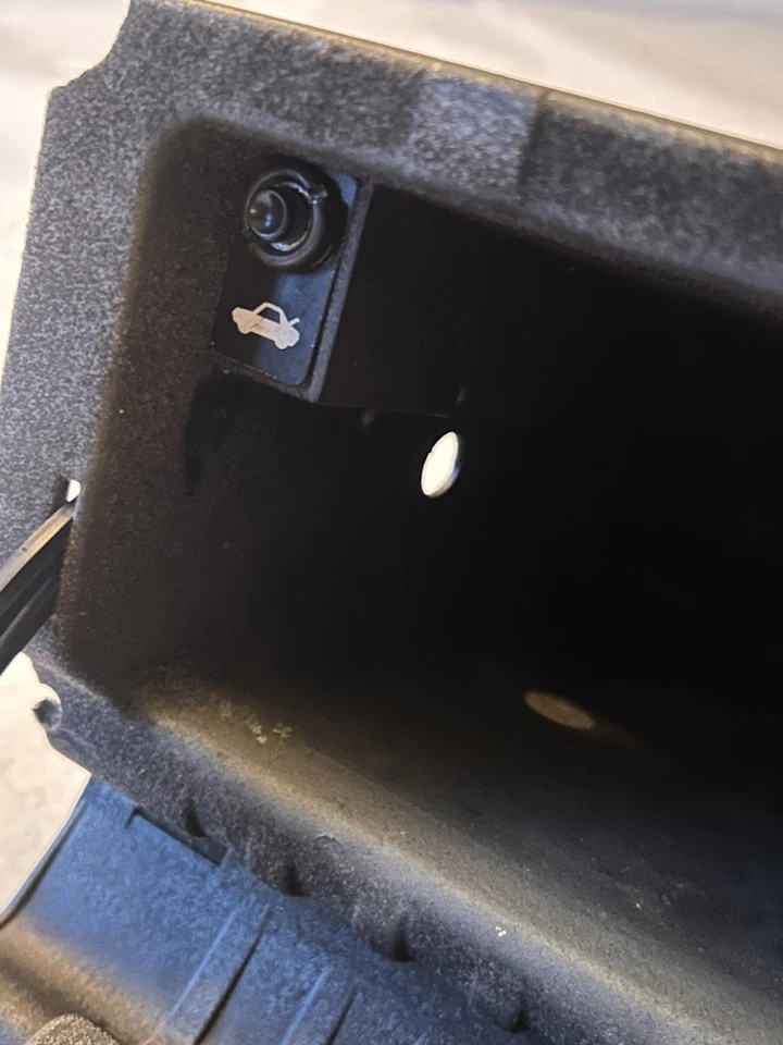 Puerta y compartimento para guantera Volvo 240 244 245 azul marino con espejo OEM Foto 2 de 4