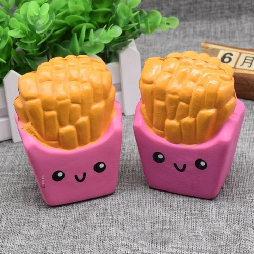 Squeeze Toy Mini Pommes Frites geformter Stressabbau Soft Slow Rising Cream - Photo 5 sur 7