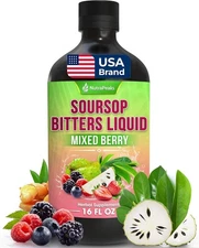 Soursop Bitters Liquid – Herbal Detox Formula with Soursop, Ginger, Turmeric &
