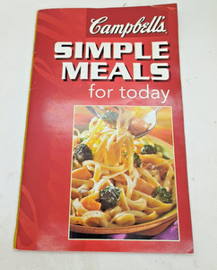 Campbell’s Simple Meals Cookbook 1998 Easy Recipes Soup Alfredo Stir-Fry VTG