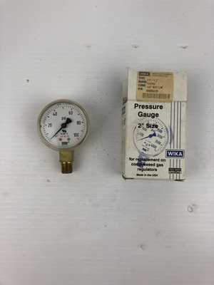 #ad #ad WIKA 8985026 Pressure Gauge 2quot; Size 1 4quot; NPT LM Class V 0 100 $30.00