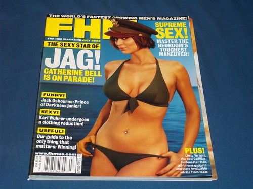 MAGAZINE FHM JUILLET 2002 - CACHE AVANT CATHERINE BELL - H 10313