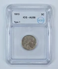 1913 Indian Head Buffalo Nickel Type 1 AU58 ICG