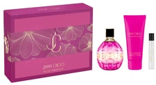 JIMMY CHOO ROSE PASSION for Women 3 pc SET 3.3 oz EDP Spray + Mini + BODY LOTION