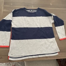 Joules  Uma Milano Stripe Jumper Knit Pullover Sweater French Navy -US 10/UK 14