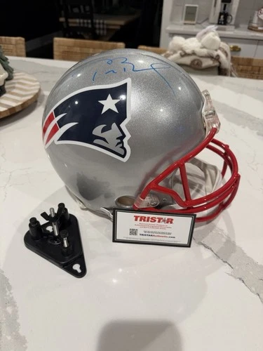 TOM BRADY Signed Full Sized New England Patriots Helmet Tristar & Steiner Holo