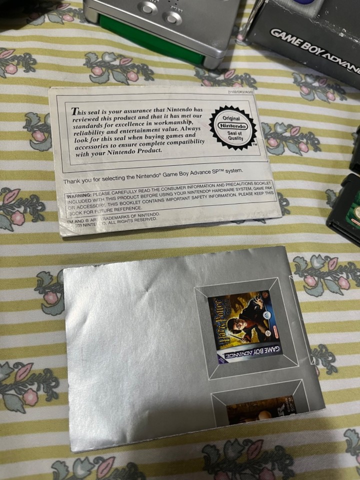 Game Boy Advance SP (Silver) – Boxed with charger + games 780332087312 ...