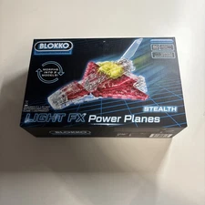 Blokko 3-in-1 Light FX Airplane Building Brick Sets - 50 Pieces
