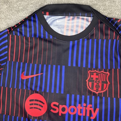 Nike F.C. Barcelona Spotify Jersey Pre-Match Women's Small S Black