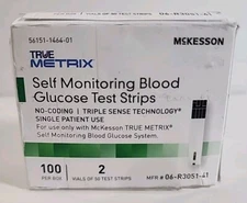 McKesson TRUE METRIX Blood Glucose Test Strips 06-R3051-41 100 Pack