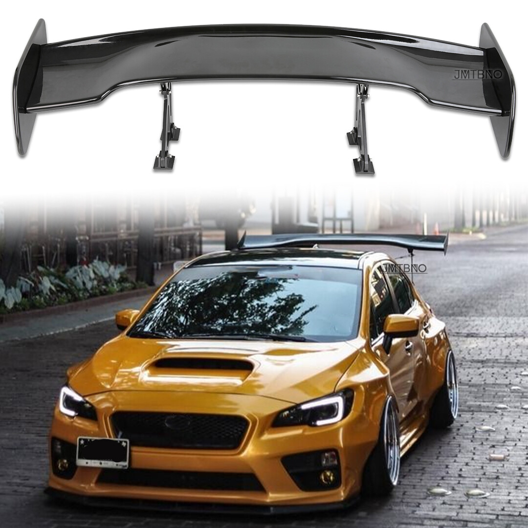 57'' Rear Trunk Spoiler Wing GT Racing Lip ABS Glossy For Subaru