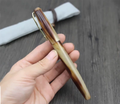 HERO Handmade Fountain Pen Natural Horn Exclusive High-End Gift Collection Pen