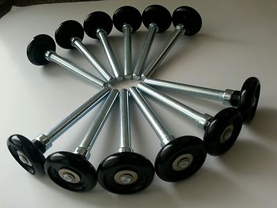 #ad Black Nylon Garage Door Rollers Wheels Quiet Nylon 12 Qty $25.00