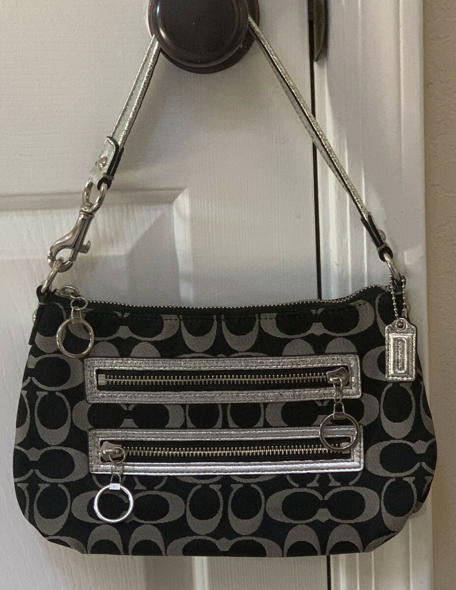Coach Poppy Signature Top Handle Purse Pouch 44064 w/Tags Coach Poppy Signature Top Handle Purse Pouch 44064 w/Tags