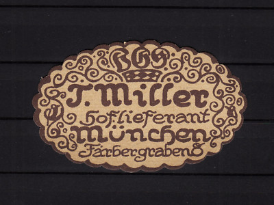 407486/ Reklamemarke - München - Hoflieferant Miller - Färbergraben 8