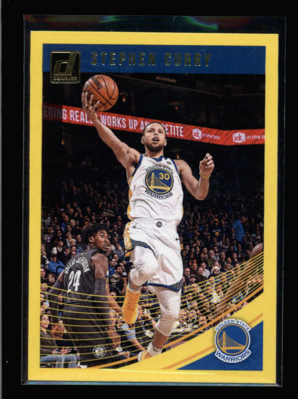 STEPHEN CURRY 2018/19 DONRUSS #2 YELLOW PARALLEL AZ4731