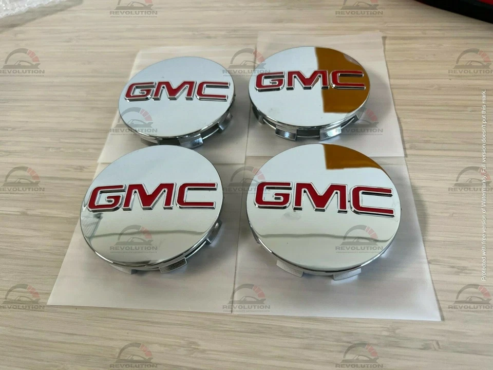Tapacubos centrales 4 piezas Chevy Silverado 1500 Tahoe Suburban 2014-2020   Foto 3 de 4