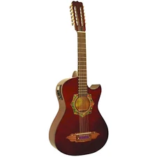Barraza BZBS101E Mariachi 12-String Bajo Sexto Acoustic Electric Guitar