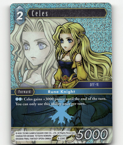 Yuna 6-124L - Legend Foil Mint Final Fantasy TCG: Opus VI GMA