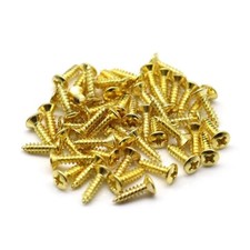 3 12mm Bass Guitar Pickguard Screws Scratch Plate Mounting Screw 30Pcs Gold