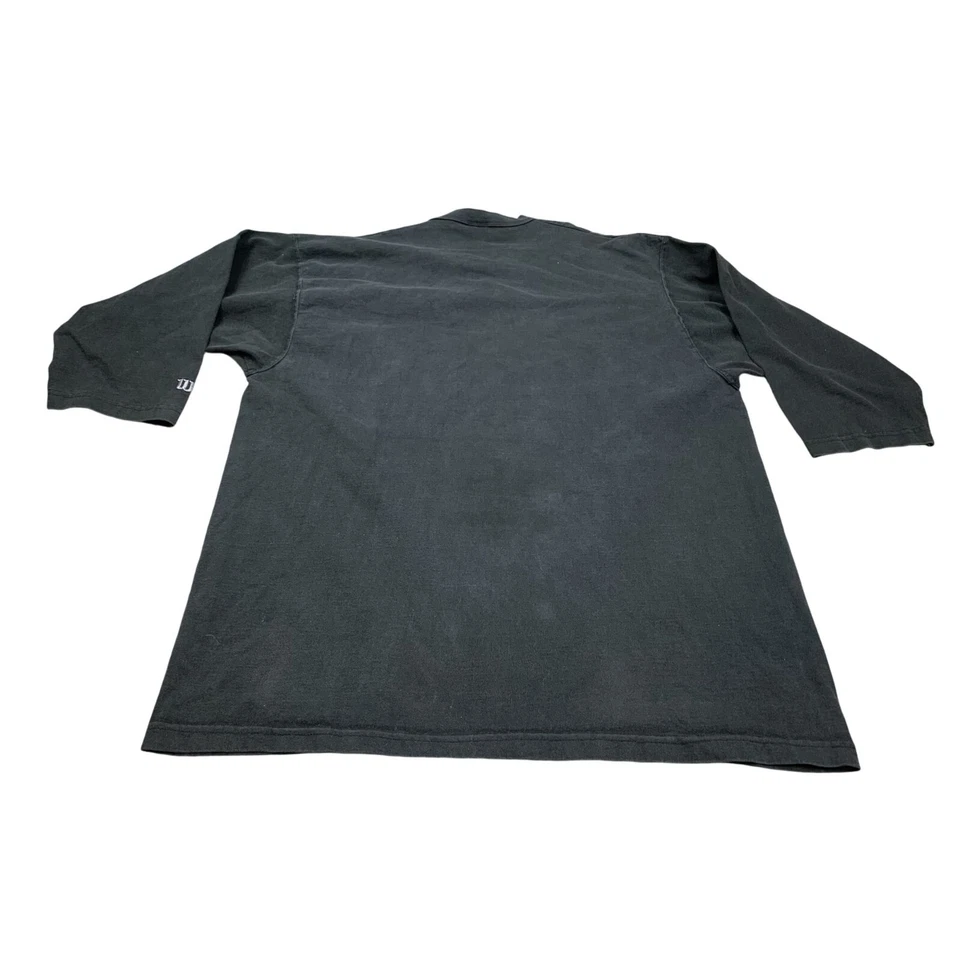 Camisa Wilson De Colección Hombres XXL Negra Propiedad De Gráfico Manga Larga Grunge Atleta Foto 2 de 4