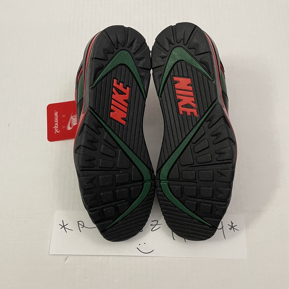 Mens Size 8 | Supreme x Nike Air Cross Trainer 3 Black Green Mens Size 8 | Supreme x Nike Air Cross Trainer 3 Black Green