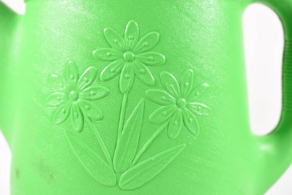 Molde soplador de flores margaritas de plástico de 2 galones de plástico verde de colección LEER Foto 3 de 4