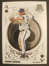 2022 Panini Mosaic Aces #A-11 Corbin Burnes! Milwaukee Brewers 2021 CY Young